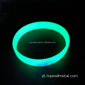 Pulseira de silicone luminosa e preenchida injetada personalizada